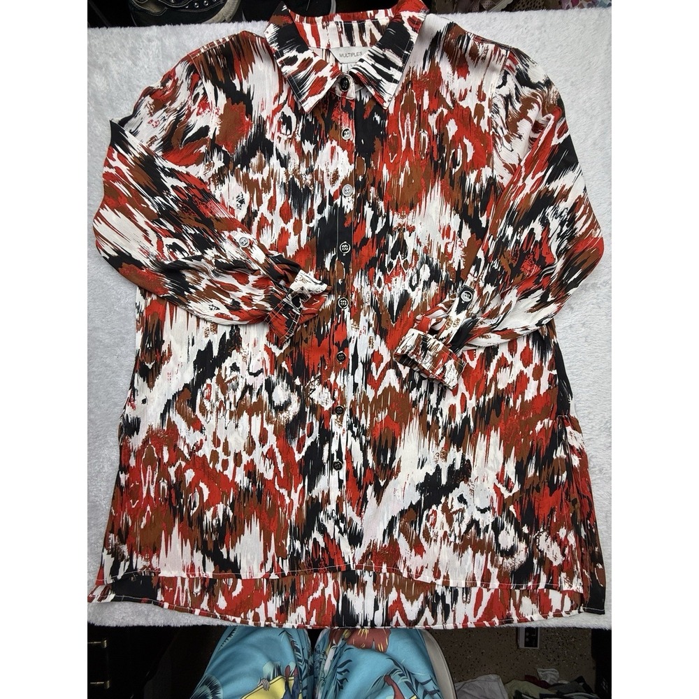 Multiples - SMOCKED WOVEN TOP - Snagged & Bagged Size L